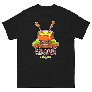 Fondue Restaurant Mountain Ski Resort Town T-Shirt - Picture 1 of 13