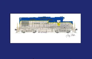 Delaware & Hudson RS36 11"x17" Matted Print Andy Fletcher signed - Picture 1 of 1