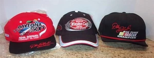 NASCAR SET OF 3 HATS EARNHARDT #3 DAYTONA 500 WINSTON CUP 6-TIME CHAMP ALL NEW - Picture 1 of 8