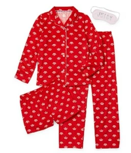Juego de pijama de terciopelo Juicy by Juicy Couture talla pequeña y grande para niñas 4 piezas - Imagen 1 de 9
