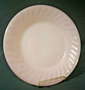 Anchor Hocking Fire King Pink Swirl Dinner Plate 9 1/8" Across - Picture 1 of 4