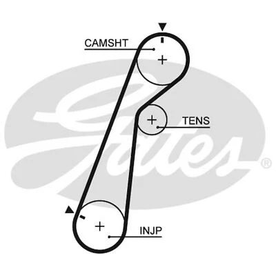 For Mazda B-Series UN 2.5 TD Genuine Gates Timing Cam Belt - Image 1 of 4