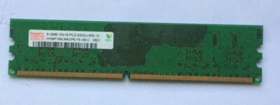 1X Hynix 512MB 1Rx16 PC2-5300U-555-12  HYMP164U64CPS-Y5 AB-C - Image 1 of 2
