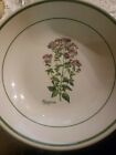 Vintage Portmeirion Made In Italy Botanic Flowers Large Shallow Serving Bowl
