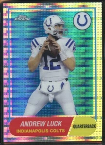 2015 Topps Chrome FB SET BREAK #AL Andrew Luck 60th Anniversary Pulsar #/50 - Picture 1 of 2