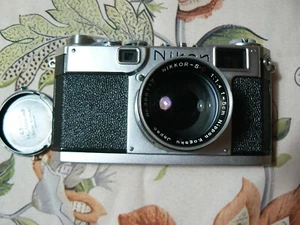 Nikon S2 Rangefinder 35mm Film Camera - SC 5cm F1.4 Black Dial - Kogaku - Japan - Bild 1 von 11