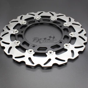 Rotor de disco de freno delantero flotante para motocicleta Yamaha YZF R15 2013-2021 negro - Imagen 1 de 5