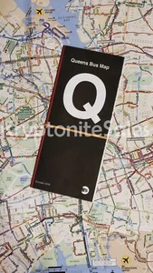 Full Size New York City MTA Transit NYC Queens Bus Route Map Latest Version - Picture 1 of 9