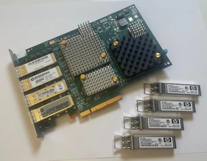 Original HPE FC Adapter 4-Port 8 Gb/s StoreServ HP QR486A 5697-2043 + 4xSFP 3par - Bild 1 von 4