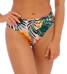 Fantasie Jungle Falls Bikini Brief Green Pink Size S 10 12 Classic Mid Rise New - Picture 1 of 12