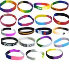 Bracelets en silicone LGBTQ Gay Pride lots individuels et en gros LGBT GLBT queer