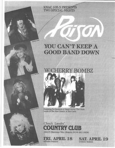 Folleto de veneno alrededor de 1980 en Chuck Landis Country Club - Imagen 1 de 1