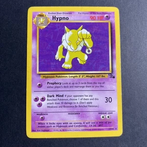 Hypno 23/62 Pokémon Cards Non Holo Rare WOTC Vintage Fossil 1999 MP - Bild 1 von 4