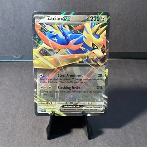 Pokémon TCG Zacian EX SVP 198 Scarlet & Violet Black Star Promo Card - Picture 1 of 2
