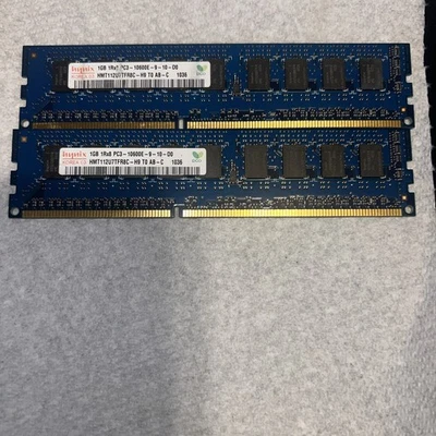 2GB Hynix (Pair of 2x 1GB each) DDR3 1333mhz PC3-10600E - RAM / Memory - Image 1 of 2