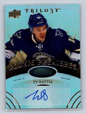 2014-15 Upper Deck Trilogy #166 Ty Rattie AU /399 St. Louis Blues - Image 1 of 2