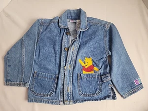 Vintage Disney Winnie Puuh Jeansjacke 4T bestickt Pooh EUC Priority - Bild 1 von 17