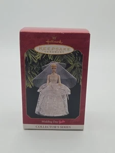 NEW 1997 HALLMARK KEEPSAKE WEDDING DAY BARBIE CHRISTMAS ORNAMENT - Picture 1 of 3