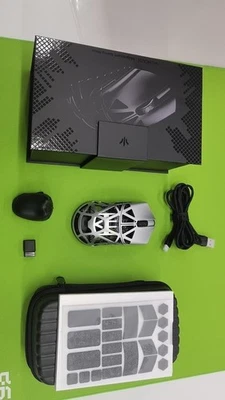 WLMOUSE Beast X Pro Gaming Mouse with hole Omron Silver Used/Tested - Image 1 of 4