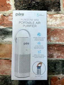Pure Enrichment PureZone Mini USB Rechargeable Portable Air Purifier True Hepa - Picture 1 of 14