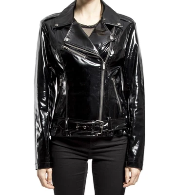 CHAQUETA TRIPP PUNK METAL GÓTICO FETICHE VINILO BRILLANTE BANDA DE ESCENARIO ROCK MOTO RJ4833 Foto 1 de 4