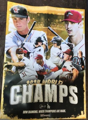 2024 Los Angeles Dodgers World Series Champ GREAT LAKES LOONS Tribute SGA Poster - Image 1 of 3