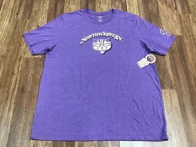 MENS XL - NEW Ebbets Field Flannels NCAA Northwestern Wildcats T-Shirt USA - Image 1 of 4