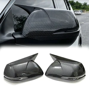 For Honda CRV CR-V 12-21 Carbon Fiber OX Horn Style Door Wing Mirror Cover Cap - Foto 1 di 8