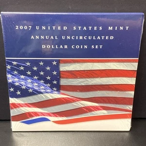 2007 United States Mint Annual Uncirculated Dollar Coin Set Presidential & Eagle - Picture 1 of 4