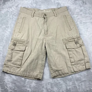 Paradise Collection Mens 34 Linen/Cotton Cargo Shorts Beige - Picture 1 of 6