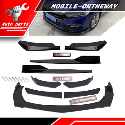 Глянцевый черный передний бампер кромка сплиттер нижний спойлер комплект кузова для Honda Insight - Изображение 1 из 4