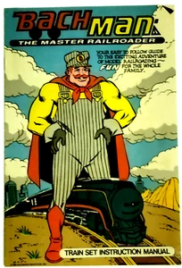 "Bach Man, The Master Railroader" Comic Book style train set instruction manual - Picture 1 of 2