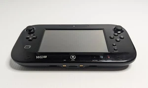 Wii U GamePad Black - Region Free - Yellowed - Picture 1 of 3