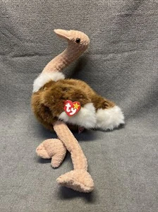Ty Beanie Buddy Stretch The Ostrich Tags Attached KG - Picture 1 of 12