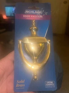 Ives Schlage Solid Brass Door Knocker - New in Package - Picture 1 of 2