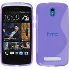 Silicone Case for HTC Desire 500 Purple S-STYLE +2 Protector