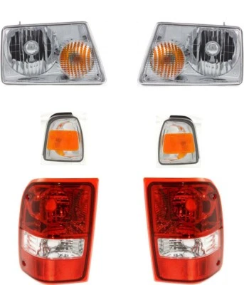 Headlights For Ford Ranger 2006-2011 With Tail Lights Turn Signals Except STX Foto 1 de 4