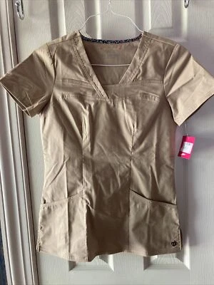 TOP EXFOLIANTE HEARTSOUL MEZCLA DE ALGODÓN TOSTADO CAQUI PARA MUJER TALLA XS NUEVO CON ETIQUETA Foto 1 de 4