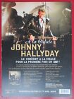 JOHNNY HALLYDAY - PLAN MÉDIA DVD "À LA CIGALE / J'AI TOUT DONNÉ"