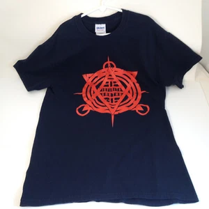 Infinite Earths Band Short Sleeve T-Shirt Adult Size S Black Gildan Heavy Cotton - Picture 1 of 9