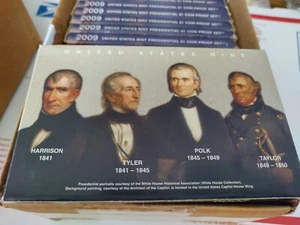 2009 U.S. Mint Presidential 1$ Dollar Coin Proof 10 Sets Complete With Box & COA - Picture 1 of 2