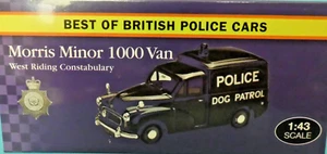 Morris Minor Van con librea de policía usada para Atlas de transporte de perros escala 1:43 - Imagen 1 de 3