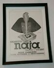 Art Deco Advert Naga Cigarettes 1937 Original Framed Superb Condition