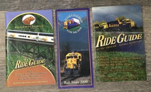 Lot of Alaska Railroad Souvenirs, (2) Ride Guides and a Scenic Tours Brochure, b - Picture 1 of 2