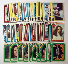 Partial Set of CHARLIE'S ANGELS Series 2 (43 Cards & 10 Stickers), 1977 Topps