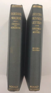 RARE Ronald Press Business Books Secretarial Procedure Effective Letters Gardner - Bild 1 von 3