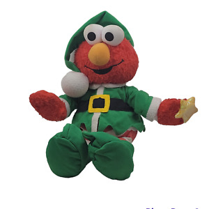 Fisher Price Sesame Street ELF ELMO sings 12 Days Of Christmas Star Glows Plush