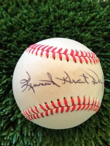 KEN DALEY FULL NAME SIGNED NATIONAL LEAGUE BASEBALL CARDINALS BRAVE BLUE JAYS - Picture 1 of 3