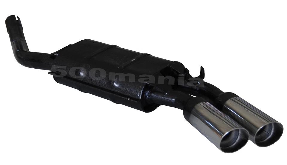 Marmitte FIAT 128 Coupé Et 128 3P Berlinette - Double Échappement Chromé Ø 55 Mm - Photo 1/1