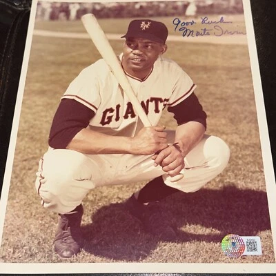 Monte Irvin Signed Autographed Signed 8x10 San Francisco Giants BAS Beckett - Image 1 of 4